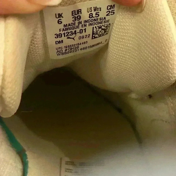 Puma Karmen Rebelle Sneaker in Cream and Animal Print Size 8.5 - Picture 10 of 10